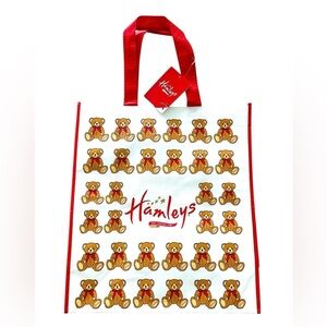 NEW WITH TAGS Hamleys London Tote Bag Teddy Bears Toy Store Reusable 15.5x13.75
